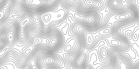 Abstract Black-white background from Ocean topographic. Geographic mountain relief. Topography geography map on white background. 