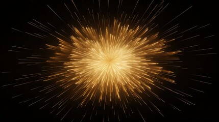 Obraz premium glow gradient gold starburst