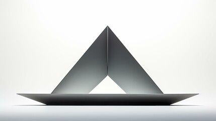 Fototapeta premium sculpture grey triangle