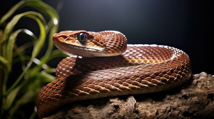 Fototapeta premium reptile brown tree snake