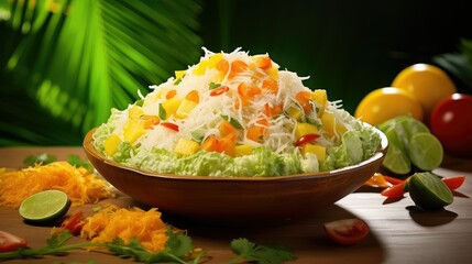 twist isolated lettuce salad