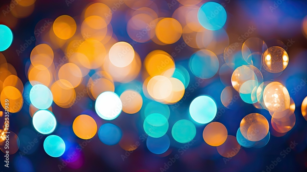 Poster colors christmas light bokeh