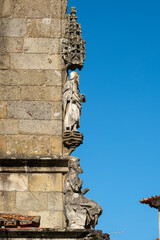 statue on the Chapel of the Coimbras in Braga, Portugal