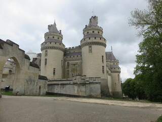 Fototapeta premium Château de Pierrefonds, Oise, Fôret de Compiègne, Hauts-de-France, France, Viollet le Duc