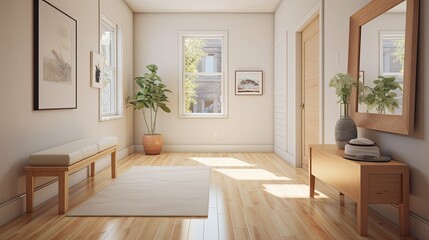 Fototapeta premium hard light wood floor