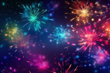 Fototapeta premium Mesmerizing Sparkler colorful newyear. Flare energy. Generate Ai