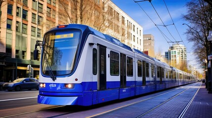 Naklejka premium efficient light rail seattle