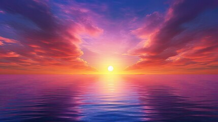 Obraz premium hues sun and rainbow