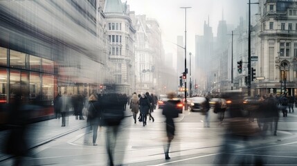Obraz premium city grey blurred background