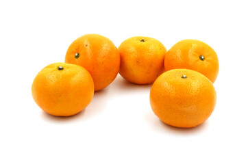 oranges isolated on white background