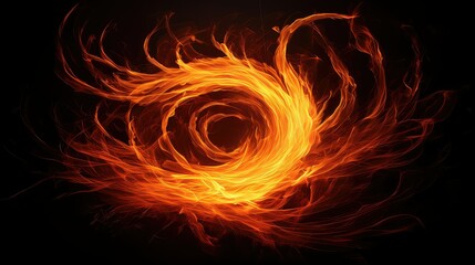 Fototapeta premium heat sun flame In the second photograph