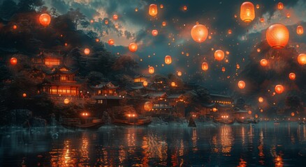 beautiful night view of the city