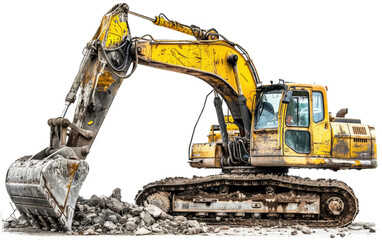 Dynamic Wrecking Equipment isolated on Transparent background.