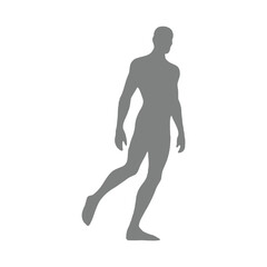 Vector illustration of male silhouette
