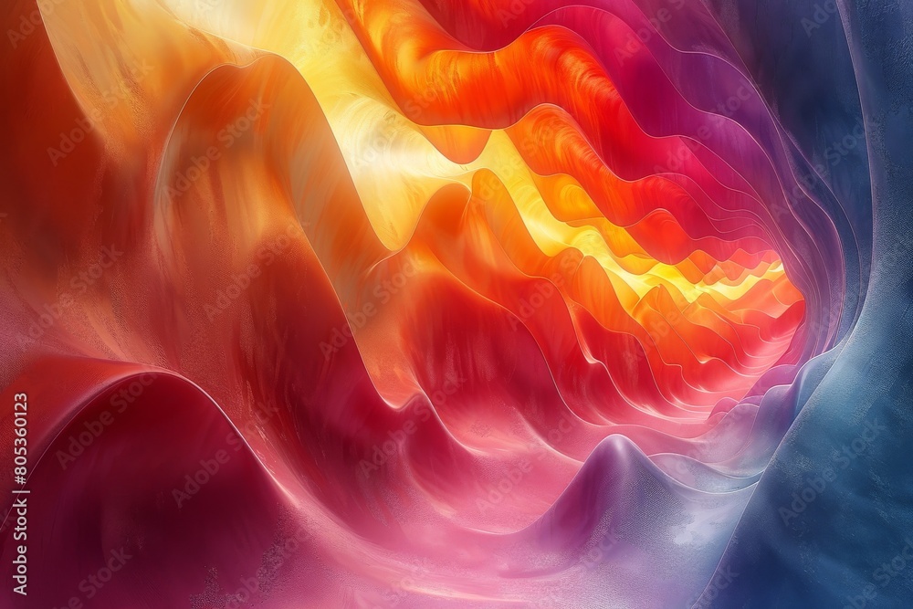 Canvas Prints this image captures the organic movement of fiery waves and the stunning interplay of neon highlight