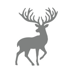 Vector illustration of deer silhouette
