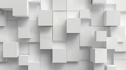 An image showing a structured monochrome pattern with a variety of blocks forming a 3D effect