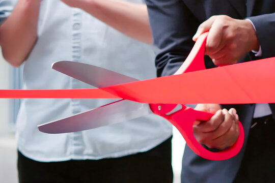 Ribbon Cut Ceremony Outdoors
