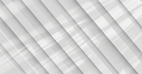 This image displays a sleek abstract pattern with white and gray stripes that create a sense of movement and depth