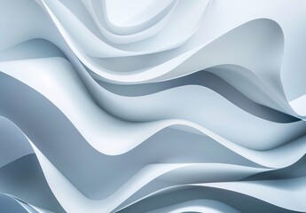 Minimalistic and sophisticated, this monochrome abstract image showcases elegant waves in a seamless flowing design