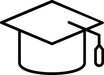 graduation icon on a button