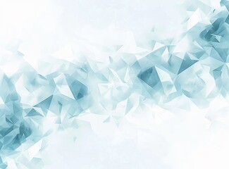 This image presents a soft blue-toned background with a multifaceted polygonal design that gives a modern and clean feel - obrazy, fototapety, plakaty