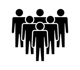 Symbol, ikona ludzi. Plik wektorowy.