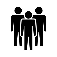 Symbol, ikona ludzi. Plik wektorowy.