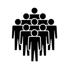 Symbol, ikona ludzi. Plik wektorowy.