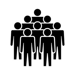 Symbol, ikona ludzi. Plik wektorowy.