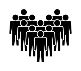 Symbol, ikona ludzi. Plik wektorowy.