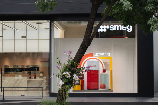 BANGKOK, THAILAND - AUGUST 25, 2023: Smeg experience store showcasing their products.