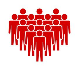 Symbol, ikona ludzi. Plik wektorowy.