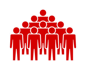 Symbol, ikona ludzi. Plik wektorowy.