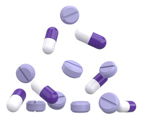 Medicine. 3D drug. 3D illustration.