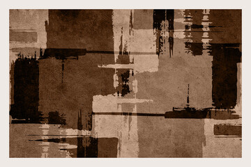 Abstract background in vintage style. Stylized old with grain. For use in graphics, for printing on wall decorations.