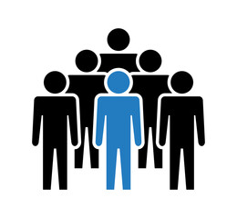 Symbol, ikona ludzi. Plik wektorowy.