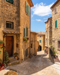 Naklejka premium The picturesque village of Casale Marittimo, in the Province of Pisa, Tuscany, Italy