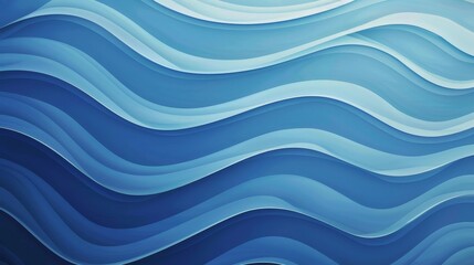 Fototapeta premium Blue and white abstract waves
