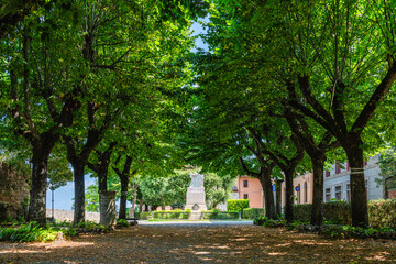 Scenic sight in the beautiful tuscan town of Chiusi, in the Province of Siena, Tuscany, Italy.