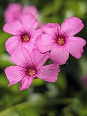 Obraz premium Closeup of beautiful delicate pin flowers in the forest, plants and nature background, seasonal template