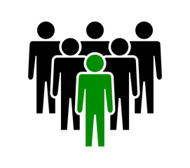 Symbol, ikona ludzi. Plik wektorowy.