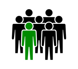 Symbol, ikona ludzi. Plik wektorowy.