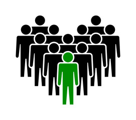 Symbol, ikona ludzi. Plik wektorowy.