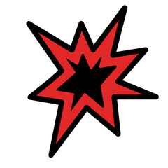 Obraz premium explosion blast icon