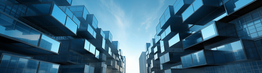 Innovative Glass Building Design in Modern Urban Environment