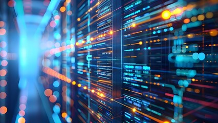 Modern IT roadmap with innovative tech networking and big data processes. Concept IT Roadmap, Innovative Technology, Networking, Big Data Processes, Modernization