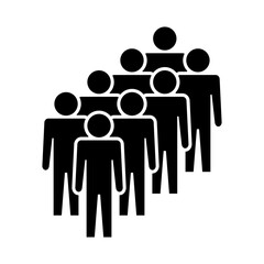 Symbol, ikona ludzi. Plik wektorowy.