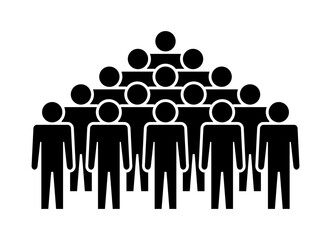 Symbol, ikona ludzi. Plik wektorowy.