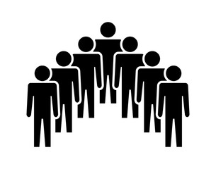 Symbol, ikona ludzi. Plik wektorowy.